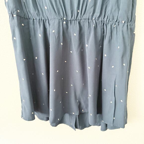 TORRID | Navy Blue Challis Babydoll Tank Metallic Hearts Peplum | Size 00, M/L - Picture 5 of 11